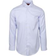 Overhemd Lange Mouw Suitable Hemd Jacquard Luxe Hellblau