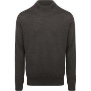 Trui Profuomo Turtleneck Trui Merino Donkerbruin