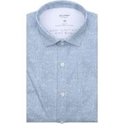 Overhemd Lange Mouw Olymp Overhemd Level 5 24/Seven Herringbone Blauw