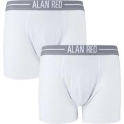 Boxers Alan Red Boxershort Wit 2Pack