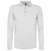T-shirt Profuomo Longsleeve Polo Grijs Melange