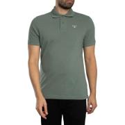 Polo Shirt Korte Mouw Barbour Piqué poloshirt met Schotse ruit