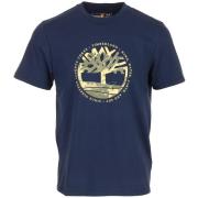 T-shirt Korte Mouw Timberland Tree Logo Lake House Gr Navy