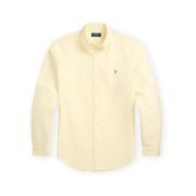 Overhemd Lange Mouw Polo Ralph Lauren Oxford Custom Fit Shirt - Yellow...