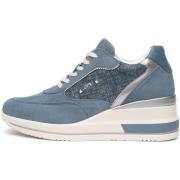 Lage Sneakers NeroGiardini Velour T.Lino Lurex 06 Oxigen Sauvage Jeans