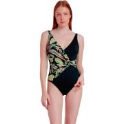 Badpak Admas Voorgevormd eendelig zwempak met omslag Jungle