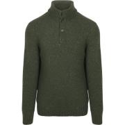 Trui Gant Mocker Pullover Wool Blend Donkergroen