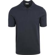 T-shirt No Excess Half Zip Poloshirt Navy