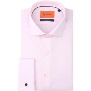 Overhemd Lange Mouw Suitable Overhemd Dubbel Manchet Roze