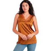 Blouse Admas Satin Lace Kanten tanktop