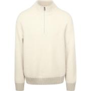 Trui BOSS Kobear Half Zip Trui Wool Blend Ecru