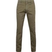 Broek Suitable Chino Plato Olijfgroen