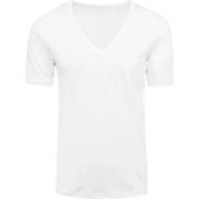T-shirt Mey Dry Cotton V-hals T-shirt Wit