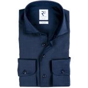 Overhemd Lange Mouw R2 Amsterdam R2 Overhemd Wol Donkerblauw