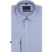 Overhemd Lange Mouw Suitable Hemd Dotty Druck Blau