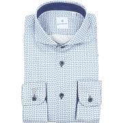 Overhemd Lange Mouw Blue Industry Overhemd Cirkels Blauw