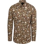Overhemd Lange Mouw Suitable Hemd Paisley Grün Beige
