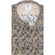 Overhemd Lange Mouw R2 Amsterdam R2 Overhemd Knitted Paisley Beige