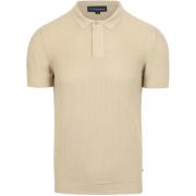 T-shirt Suitable Respect Poloshirt Structure Knit Beige