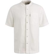 Overhemd Lange Mouw Cast Iron Korte Mouw Overhemd Linnen Blend Wit