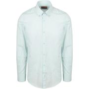 Overhemd Lange Mouw Suitable Overhemd Cotton Slub Lichtgroen