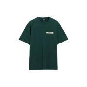 T-shirt Korte Mouw Jacquemus LE T-SHIRT GROS GRAIN DARK GREEN
