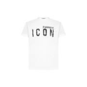 T-shirt Korte Mouw Dsquared T-SHIRT S79GC0039 WHITE