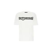 T-shirt Korte Mouw Dsquared T-SHIRT S75GD0141 WHITE