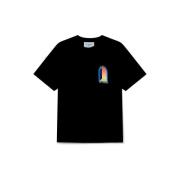 T-shirt Korte Mouw Casablanca T-SHIRT L'ARCHE DE NUIT BLACK