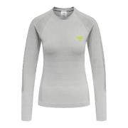 T-Shirt Lange Mouw hummel T-shirt GG-12 Gris Stretch Femme