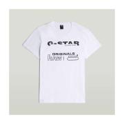 T-shirt Korte Mouw G-Star Raw Camisetas Hombre Modèle D29501 8415