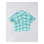 Overhemd Korte Mouw Edwin I036565.O4.67 SAGA-TEAL