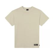 T-shirt Korte Mouw Propaganda PRTS651-198 T-SHIRT LABEL-RUST OYSTER