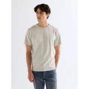 T-shirt Korte Mouw Wrangler 112378012-OAT MEAL