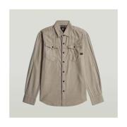 Overhemd Lange Mouw G-Star Raw Camisas Hombre Modèle D16861 D454