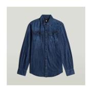 Overhemd Lange Mouw G-Star Raw Camisas Hombre Modèle D17431 D831