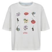 T-shirt Korte Mouw Nümph Numph Nubelisa Boxy Tee 9001 Cloud Dancer