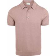 Polo Shirt Korte Mouw Profuomo Poloshirt Luxury Basic Roze