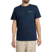 T-shirt Korte Mouw Columbia CSC-logo op de achterkant van een T-shirt