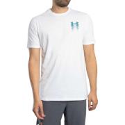 T-shirt Korte Mouw Under Armour Losvallend T-shirt met wazig logo op d...