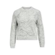 Trui Object Luca Knit - Medium Grey Melange