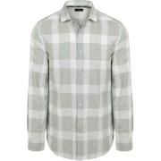 Overhemd Lange Mouw State Of Art Overhemd Ruit Groen