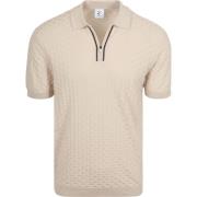 Polo Shirt Korte Mouw R2 Amsterdam Knitted Polo Beige