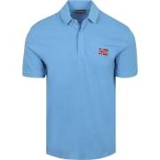 T-shirt Napapijri Ebea Polo Mid Blauw