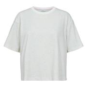 T-shirt Korte Mouw Nümph Numph Nuhuby T-Shirt 9001 Cloud Dancer