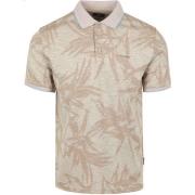 T-shirt State Of Art Poloshirt Faded Leaf Beige