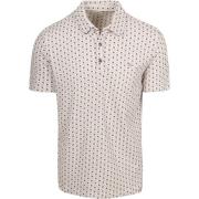 Polo Shirt Korte Mouw R2 Amsterdam Polo Print Beige