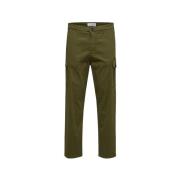 Cargobroek Selected Noos Slim Tapered Wick Cargo Pants - Winter Moss