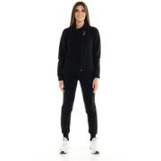 Trainingspak Leone 1947 Woman Tracksuit With Diagonal Zip Blackout