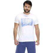T-shirt Korte Mouw Leone 1947 Man Short Sleeves Indigo